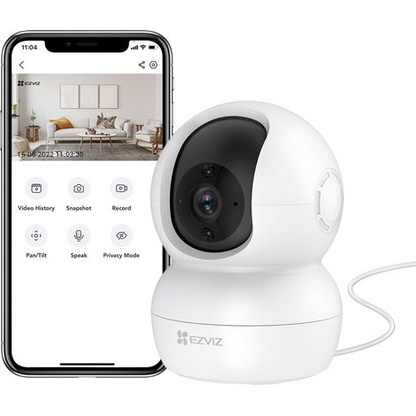 Caméra Surveillance WiFi Intérieure 360°, FHD 1080P, Camera 2.4Ghz, Vision Nocturne, Détection de Mouvement Suivi Intelligent, Audio Bidirectionnel, pour Bébé/Animaux (1/5)