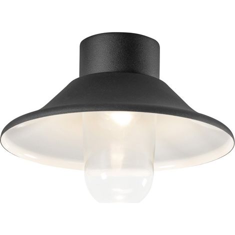 Konstsmide Vega Applique d'extérieur classique, plafonnier noir, LED 8W, IP44 (1/3)