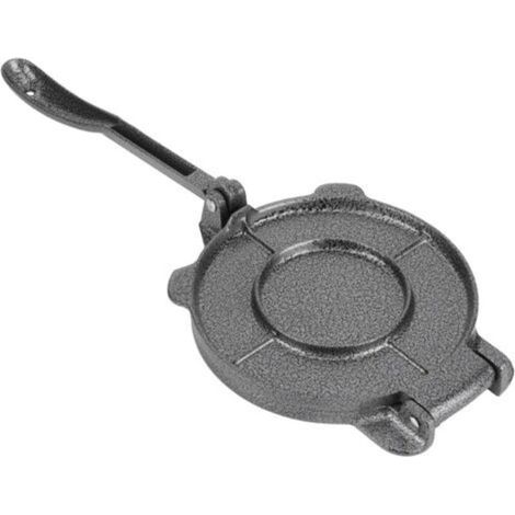 Presse à biscuit en alliage d'aluminium, Presse à tortilla de 6,5 pouces, Outils de pressage fournitures de cuisine, Convient pour presser des tortillas, des biscuits, des barbecues, etc. gris
