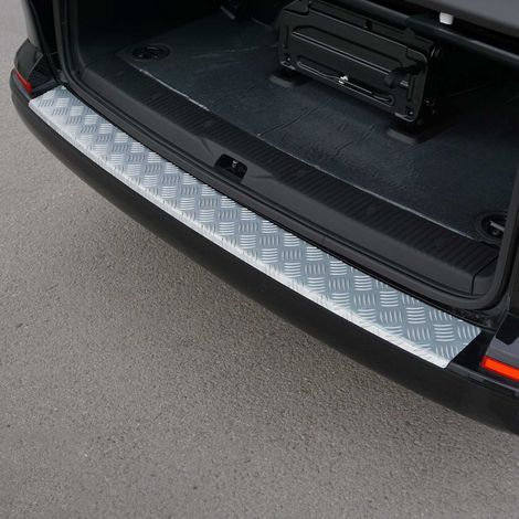Protection Seuil de Pare-Chocs Arriére Compatible avec VW Transporter T6 2015-2024 Alu