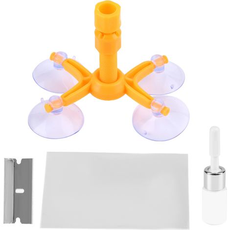 Kits d'outils de réparation rapide de pare-brise de voiture, restauration des fissures du pare-brise des rayures du verre (1/5)