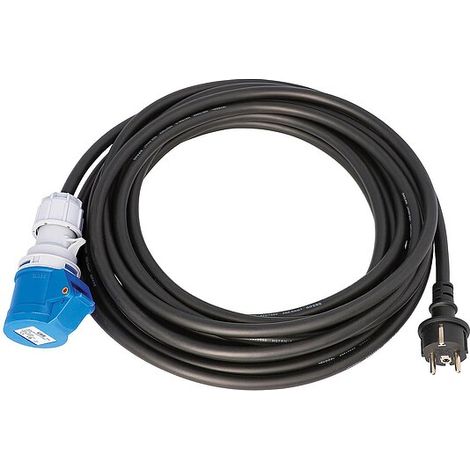 Schuko-CEE 230V Adapterleitung H07RN-F, 3x1,5 mm², 10 m