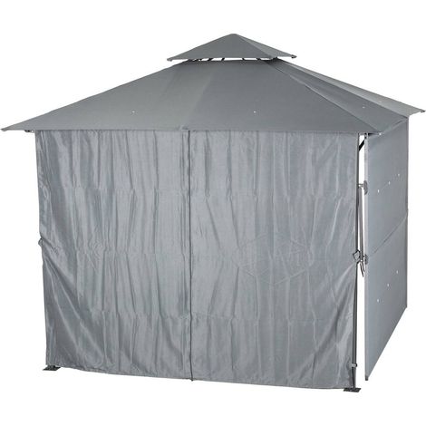 Tende per pergolato in ardesia Amalya 3x3m in poliestere - Hespéride