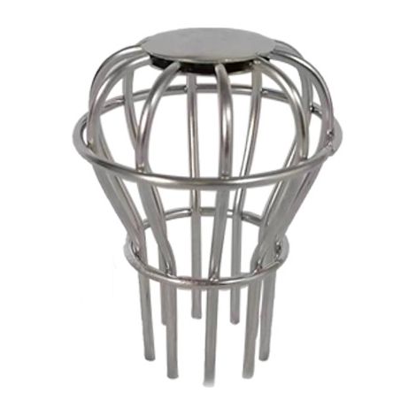 Grille anti-rongeurs pour gouttière – Protection contre feuilles et débris, crapaudine sphérique en acier inoxydable 68x92 mm (1/5)