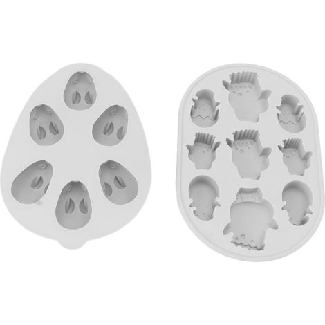 2 Pièces Moule en Silicone Lapin Poussin, Antiadhésif pour Chocolat, Glaçage et Desserts (1/5)