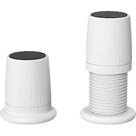 Patins de pieds de meubles réglables/rehausseurs de lit 76-125 mm, rehausseurs de meubles antidérapants/blocs de levage, compatibles avec les canapés, les tables et les chaises de bureau (blanc). (1/5)