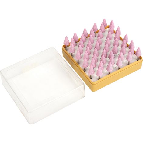 50 pièces d'accessoires pour outils rotatifs de meulage en céramique pyramidale triangulaire en alumine