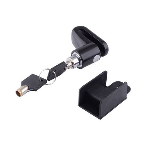Antivol de disque noir 5545 mm pour vélos, mini antivol de disque pour VTT, avec cadre et système de verrouillage à clé. (1/5)
