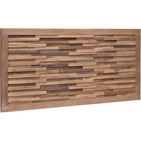 Tête de lit en bois de teck massif naturel (1/5)