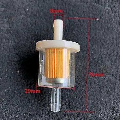 Universalfilter für 8-mm-Schläuche für Roller, Motorräder, Mopeds und Geländeroller. (1/4)