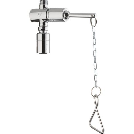Grifo de ducha temporizado serie MODERN con mando de cadena y rociador - Idral