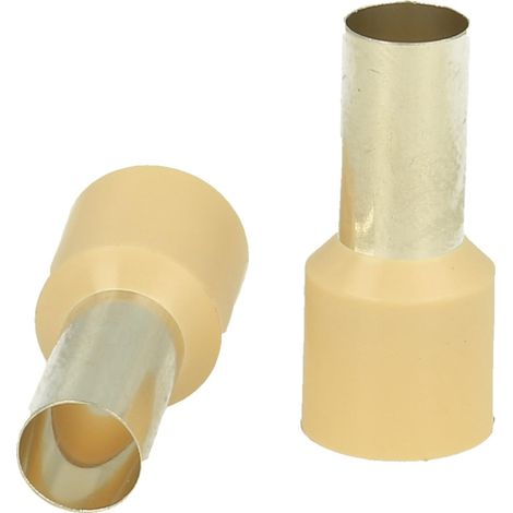 Aderendhülsen DIN 46228 Teil 4 isoliert, Größe N, Farbe Kodierung WE Querschnitt 35mm² beige - 1 Stück (1/3)