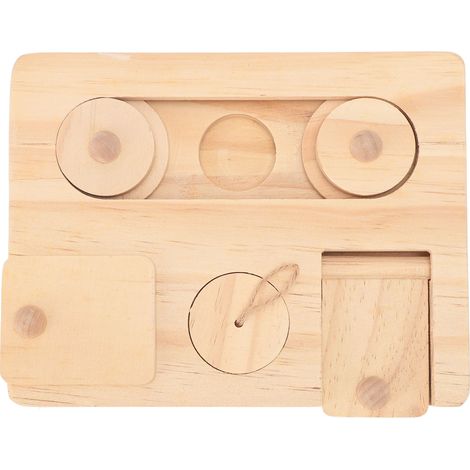 Jouets de recherche de nourriture cochon d'inde, petits animaux en bois, friandises interactives pour lapins, lapins, Chinchillas, gerbilles (1/5)