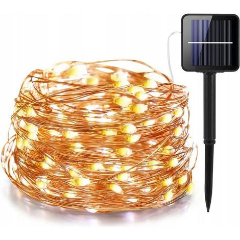 Solar-Drahtgirlandenlampe Volteno 100 LED (1/2)