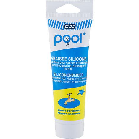 GEB – Graisse silicone piscine 125ml – Hydrofuge, résistante à haute température – Protection contre le calcaire et corrosion électrolytique