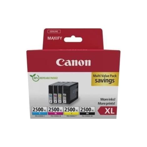 Multipack cartouches d'encre - CANON - PGI-2500XL Noir/Cyan/Magenta/Jaune - Haut rendement (1/3)