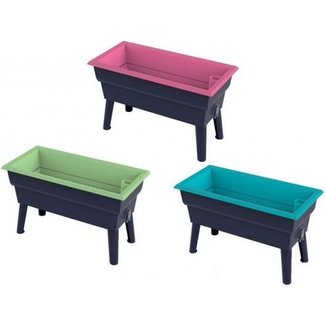 Jardinière 40L à pieds amovibles Calipso Mini - Vert (1/5)