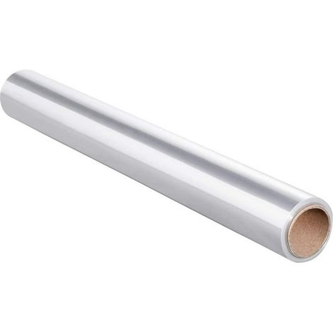 Film cellophane transparent, papier emballage cadeau pour paniers et fleurs, rouleau de 1, finition brillante, protection poussière, usage DIY, découpe facile. (1/5)