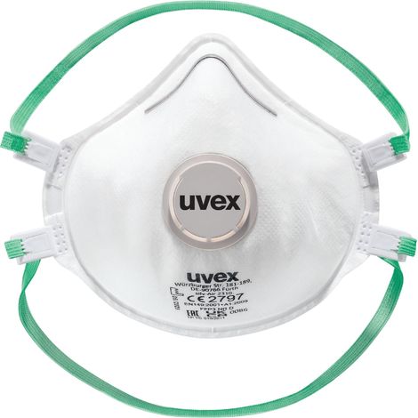 Masque respiratoire Uvex série Masques Blanc, taille L ( Prix pour Boîte de 15 )