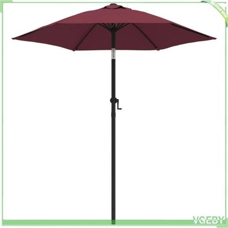 Parasol - FAFEICY - 47208 - 200x224 cm - Mât aluminium revêtement poudre - Manivelle inclinable (1/5)