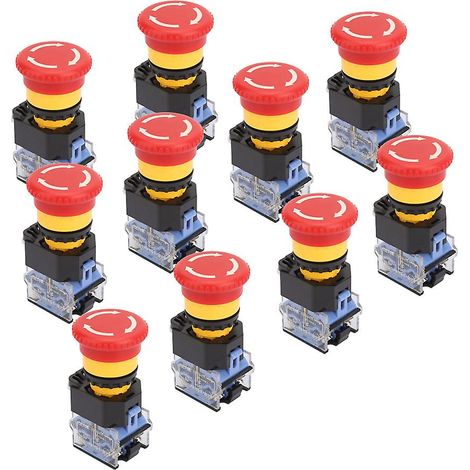 bouton d'arrêt d'urgence à verrouillage automatique, tête plate (1/5)