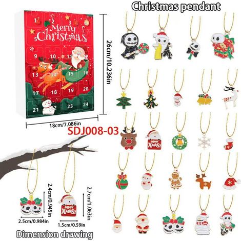 New Creative Christmas Series Blind Box Christmas 24-Day Calendar Box Cartoon Snowman Surprise Box - SDJ008—03 -