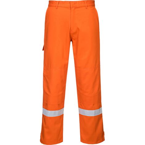 Pantalón Bizflame Pro con rodilleras y bragueta frontal Altos PORTWEST FR26 M Naranja