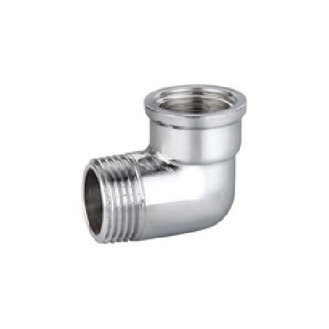 GOMITO A 90  ° MF IN OTTONE CROMO IBP- 1/2 -CONF- FAIDF- pezzi 1