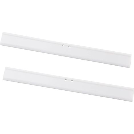 CCYKXA 25cm Rubber Lip for Shower Squeegee White Silicone Replacement Lips 2pcs