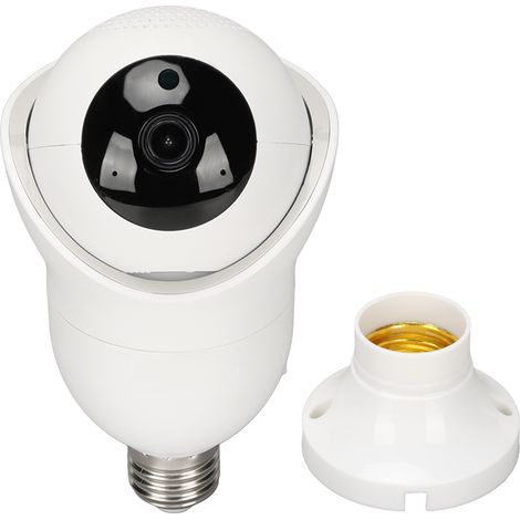 1-Megapixel-360°-WLAN-Smart-Kamera mit Nachtsicht, E27-Lampenfassung, für Zuhause (1/5)