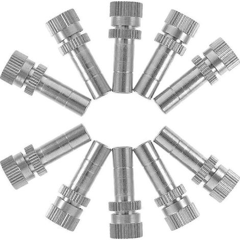 Atomizing Spray Mister Nozzle 40Pcs Brass Low Pressure Nozzles For Agricultural Irrigation Outdoor Air Purification And Garden Use