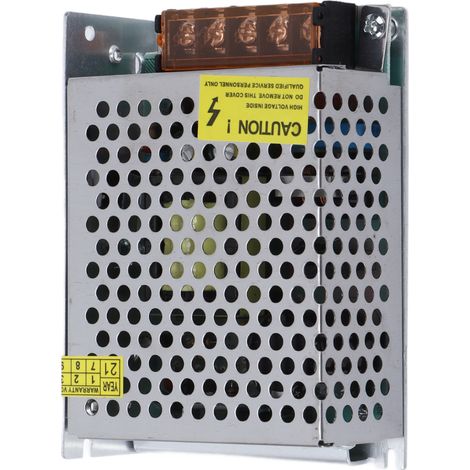 Transformateur de tension S-50-12 aluminium 110V/220V vers 12V 4.2A 50W pour caméra CCTV LED barre lumineuse sécurité avec adaptateur (1/5)