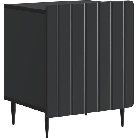 Bedside Cabinet Black 43 x 34.5 x 52 cm Engineered Wood vidaXL