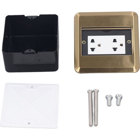 Multifunctional Stainless Steel Recessed Pop-Up Floor Socket AC250V for Indoor Office Use (1/5)
