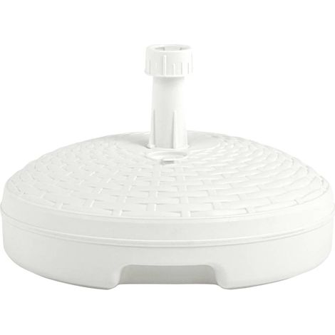 Socle de parasol, Support parasol Robuste de Qualité, rempli de sable/d'eau 20 L Plastique rotin OIB8150E (1/3)