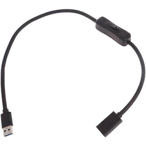 Câble d'extension USB 3.0 avec interrupteurs marche/arrêt, connecteur mâle-femelle. (1/4)