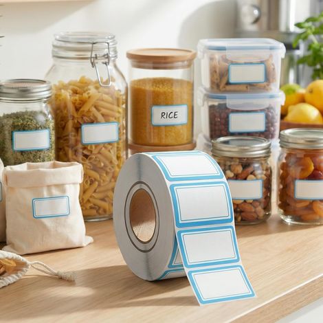 Lot de 500 étiquettes amovibles de qualité supérieure pour congélateur – Sans résidus Parfaites pour les conteneurs de stockage alimentaire (1/5)