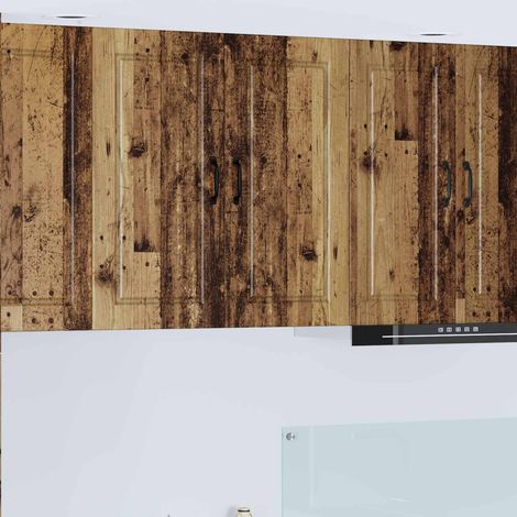 Küchenschrank mit Regal Altholz 80 x 31 x 80 cm Holzwerkstoff