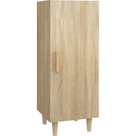 Buffet Commode Armoire Luxueux, pour Salon Chambre Entrée Cuisine, Chêne sonoma 34,5x34x90 cm Bois d'ingénierie OIB6435E (1/5)