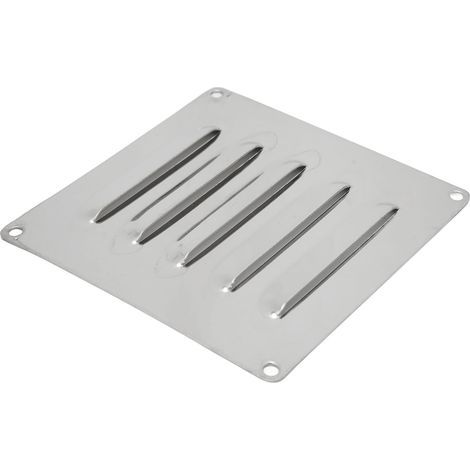 Évent de Pont Marine 12x12cm en Inox, Grille de Ventilation Anticorrosion pour Bateau (1/5)