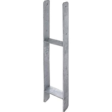 Alberts 208431 Staffa portapalo ad H, Acciaio, Larghezza: 141 mm (1/4)