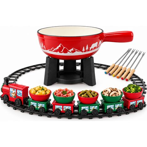 Lot de 1 appareil à fondue et 1 un train de table décoratif de Noël Fackelmann (1/5)