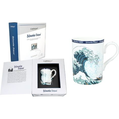 Carmani, tazza 370ml - Hokusai Katsushika/ukiyo-E, La Grande Onda di Kanagawa (1/2)