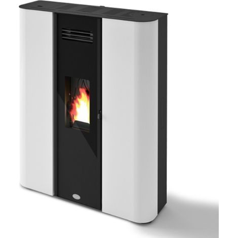Estufa De Pellet Estanca Eva Calòr Slim DILETTA 901660500 Acabado Blanco (1/4)