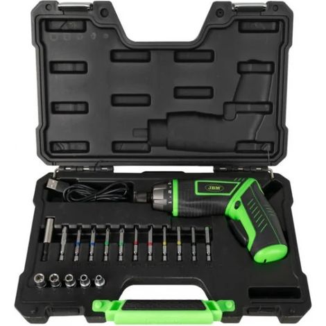 JBM 54683 Avvitatore 3,6 V a batteria con set accessori