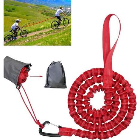 Corde de remorquage pour vélo, Sangle de Remorquage Velo, Corde Traction Vélo, Corde Remorquage Vélo Enfant 3m (1/4)