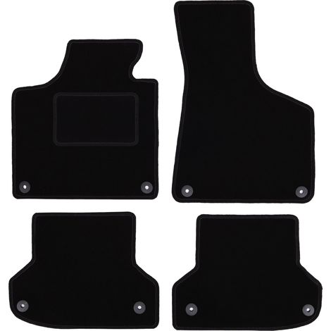 Tapis en velours noir pour Audi A3 8P berline, sportback, cabriolet (2003-2011) (1/5)