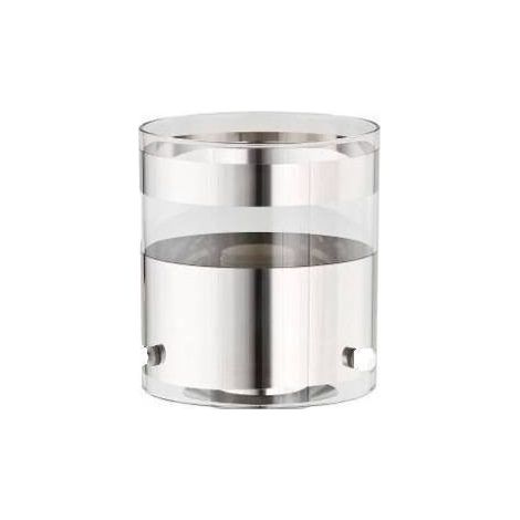 Globe tube BRUNO Indira transparent chrome verre Alfa (1/5)