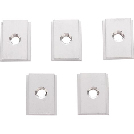 de 5 écrous en T professionnels M8 en aluminium haute (1/4)
