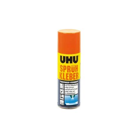 UHU COLLE EN SPRAY, PERMANENTE,TRANSPARENTE, FLACON 46740 (1/3)